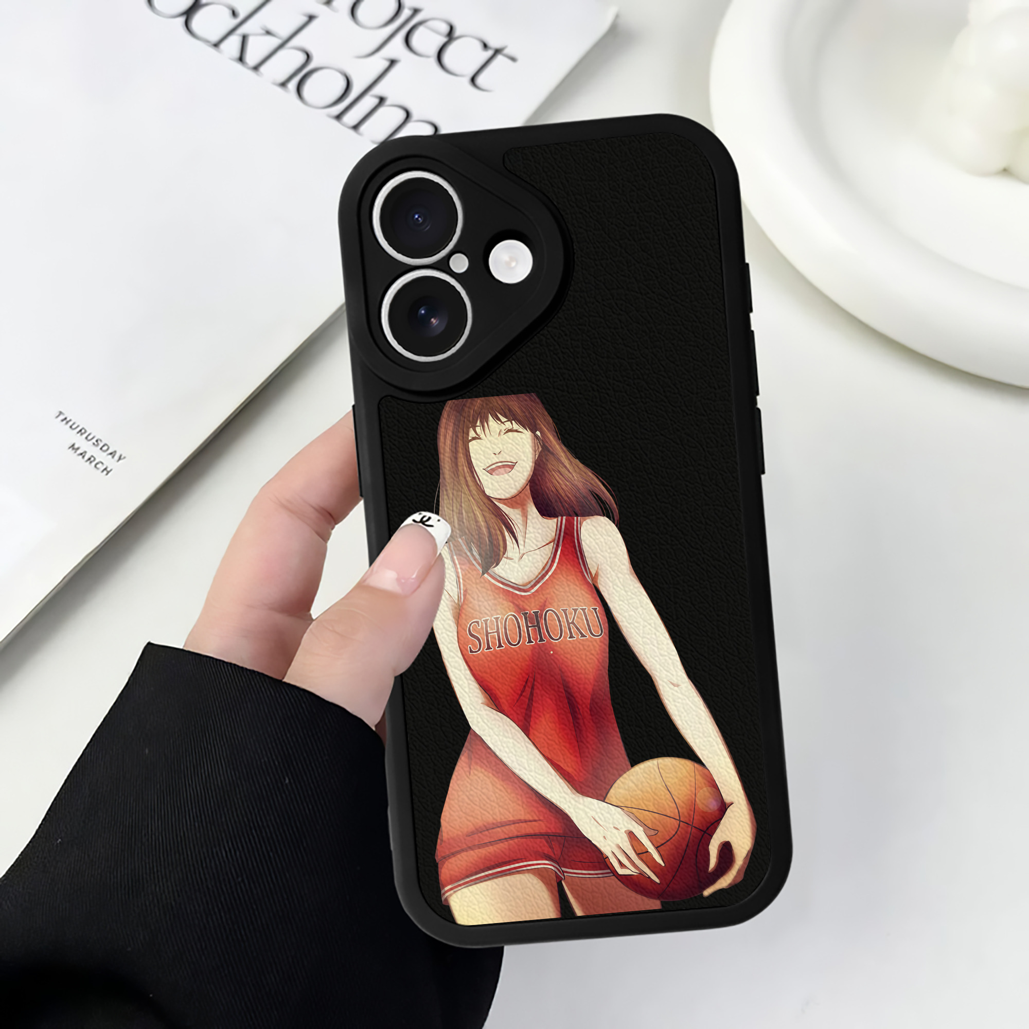（画像用） SLAM DUNK／スラムダンク 【iPhone 16シリーズ対応】シリコンスマホケース（レザー調） 材質：シリコン